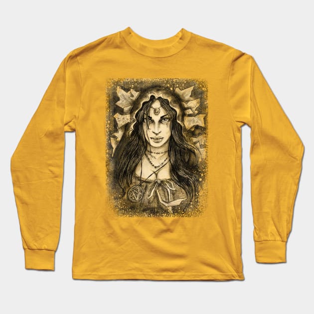 Forest Witch Long Sleeve T-Shirt by Andriu